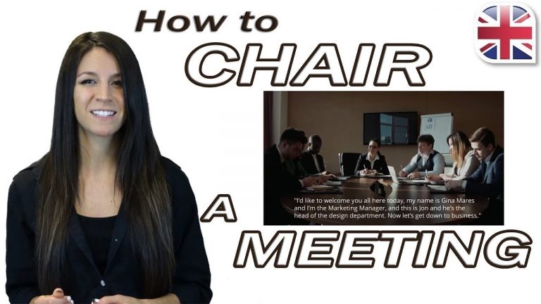 Chair a Meeting in English – Useful English Phrases for Meetings – Business English