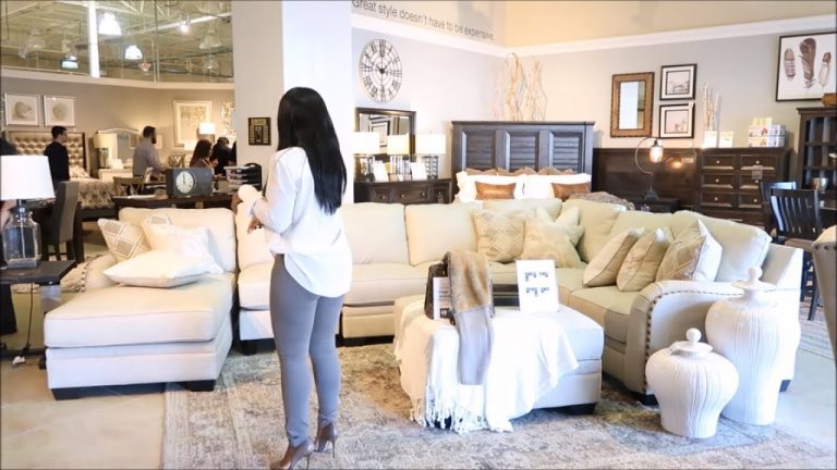 SHOP WITH ME| NEW LIVING ROOM INTERIOR SPRING REFRESH + STYLING TIPS: ASHLEY HOMESTORE