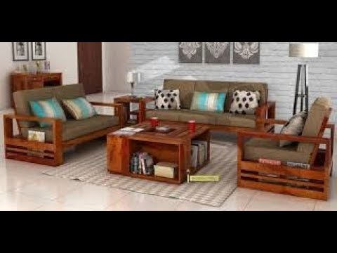 160 Wooden Sofa Set Designs for Living Room 2018 Part.1