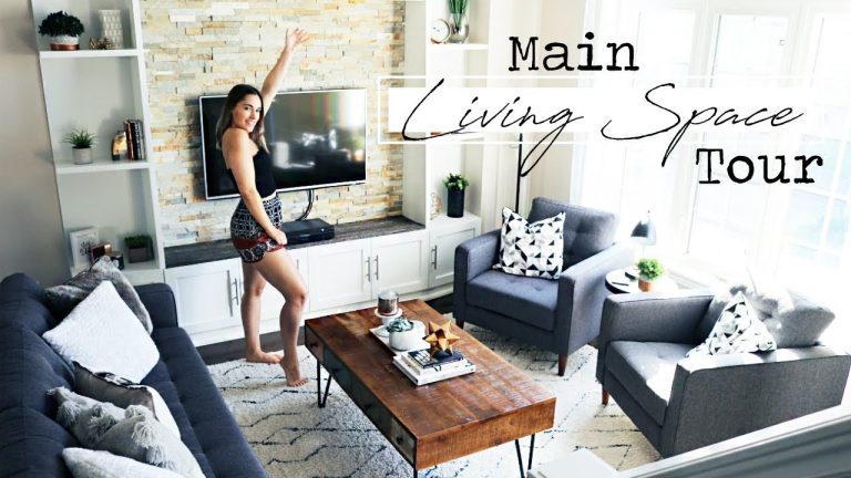 Main Living Space Tour! || My Living room, Kitchen & Coffee Nook!